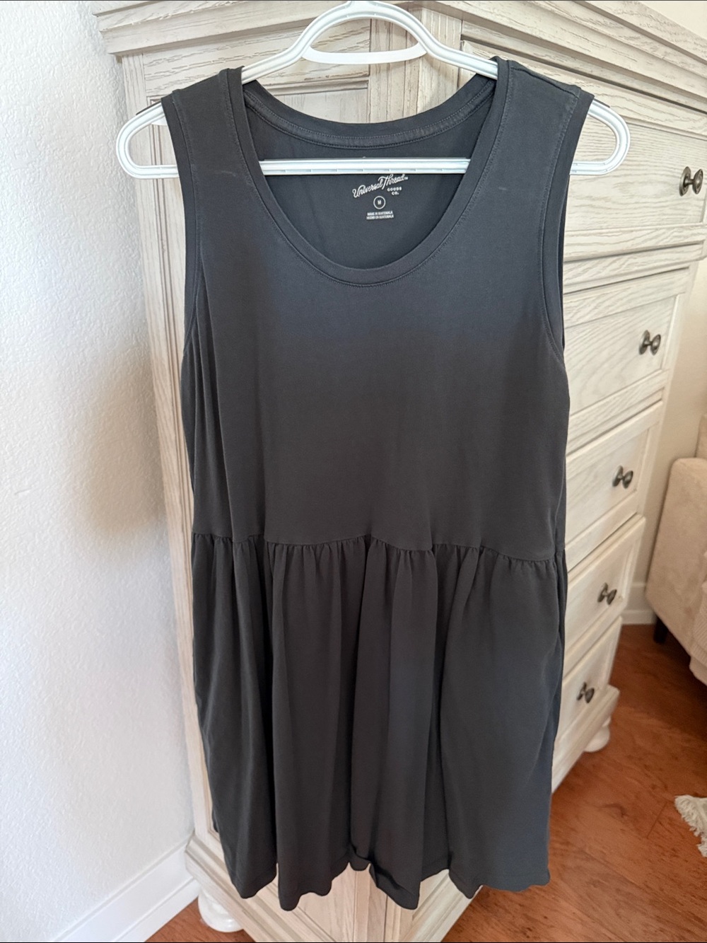 Universal Thread Black Sleeveless Tiered Mini Dress